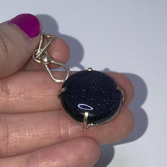 SLP Blue Goldstone Pendant - Picture 2 of 8